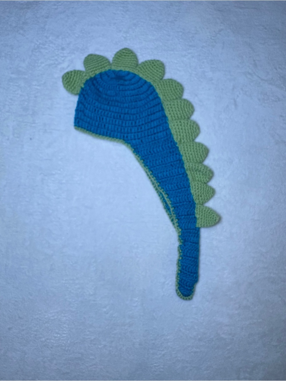 Blue & Green Dino Crochet Kids Hat